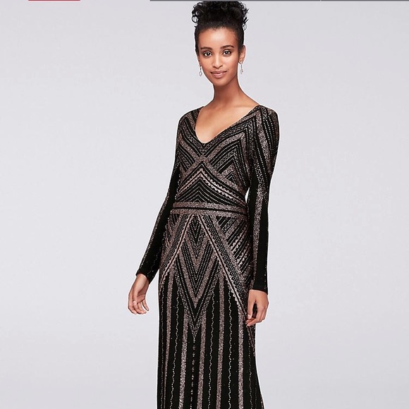 marina long sleeve sequin dress Amazon.com: Marina Women's Sequin Stretch Lace Dress with V Neck, Taupe, 6  : Clothing, Shoes & Jewelry